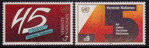 UN Vienna 103-104 MNH (1990)