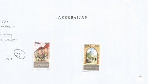 AZERBAIJAN - 1999 - Silk Way Caravansaray - Perf 2v Set - Mint Lightly Hinged