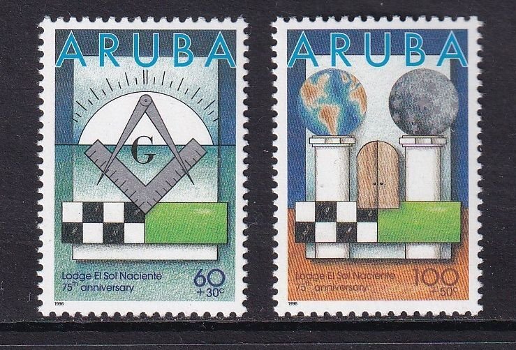 Aruba   #B43-B44   MNH  1996  solidarity