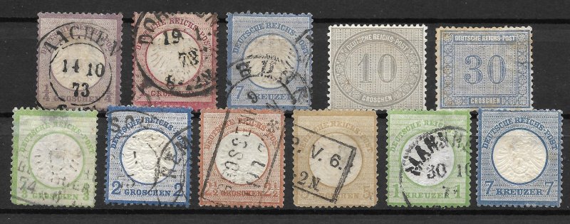 Doyle's_Stamps: Early Mint/Used German Nice Filler (Faulty) Lot