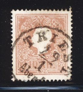 Austria 1858  Scott #10 used