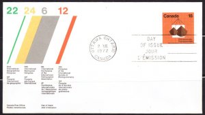 F2229   CANADA   FDC # 584         International Geological Congress