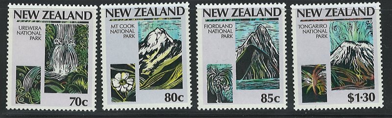 New Zealand Scott 876-879