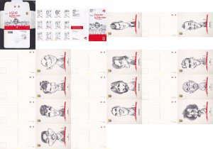 742430 MNH PORTUGAL 2018 SELLO PERSONALIZADO - FUTBOLISTAS HISTÓRICOS 3ª SERIE