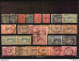 France Marcophily selected +150 obliteration Ambulant Jour de l'An Journaux P...