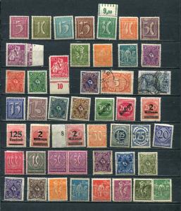 Germany 1923 and up Accumulation MH Numerical Some Overprint 5186