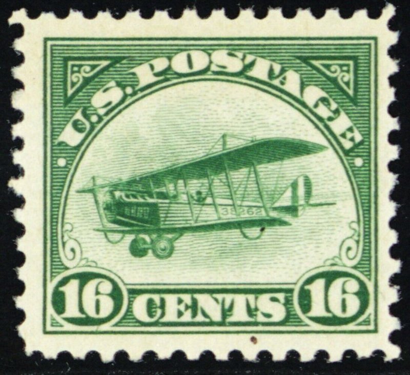 C2, Mint VF NH 16¢ - (Small inclusion) Second Airmail Stamp -- Stuart Katz