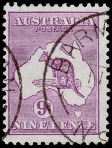 Australia Scott 122, Violet (1932) Used F-VF M