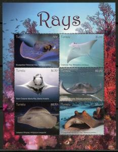 TUVALU  2018  RAYS  SHEET  MINT NH