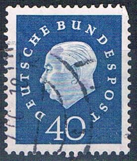 Germany 796 Used President Heuss 1959 (G0443)