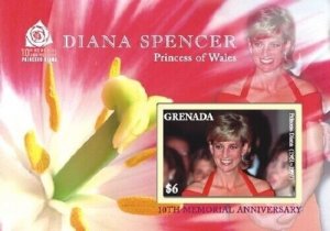 Grenada - 2007 - Princess Diana 10th Memorial - Souvenir Sheet - MNH