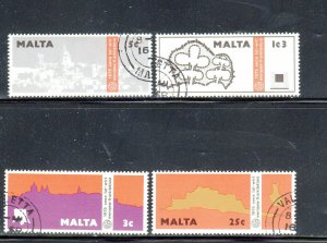 Malta 497-500, MNH. European Architectural Heritage Year, 1975