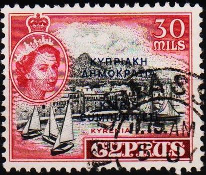 Cyprus. 1960 30m S.G.195 Fine Used