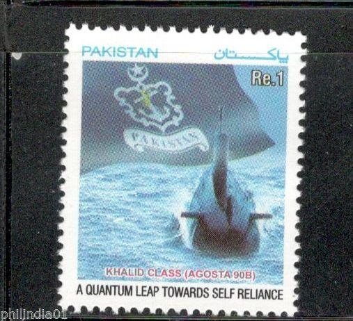 Pakistan 2003 Submarine Ship Navy Khalid Class Flag Sc 1024 MNH # 4241