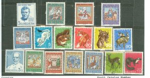 Switzerland #B355-B371 Unused Single (Complete Set)