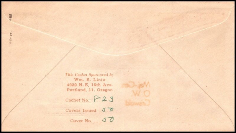 14 Aug 1945 WWII Patriotic Cover Brig-Gen Andrus Linto Sherman 1073