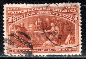 United States Scott # 239, used, thin