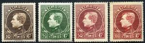 Belgium #212 - 215, MLH.  1929  complete set.