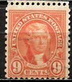 U.S.A.; 1927; Sc. # 641;   Used  Perf. 11x10 1/2 Single Stamp