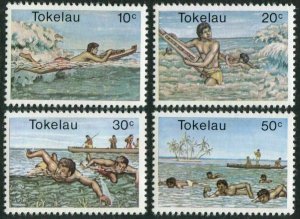 Tokelau 73-76, MNH. Michel 66-69. Surfing, Swimming, 1980.