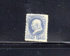 #145 1870 1c BEN FRANKLIN F-VF USED s