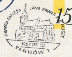 Poland 1987 Card Special Cancellation Visit of Pope John Paul II Exhibition