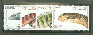 St. Lucia #661-4  Single (Complete Set)