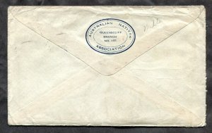 h206 - AUSTRALIA 1948 ANA Natives Association Cover to Canada. MIL PO ROYAL PARK