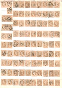 France Used Collection CV$5000.00 1862-1870 Napoleon III >700 Issues