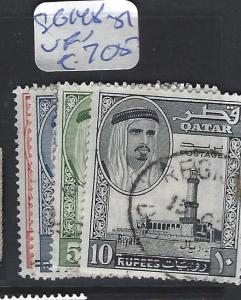 QATAR (P2202B) SHEIKH SG 148-151     VFU   SCARCE  