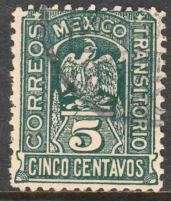 MEXICO 369, 5c Transitorio. Revolutionary Issue. Used. F-VF. (978)