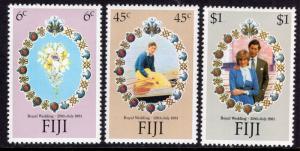 Fiji 442-444 Royal Wedding MNH VF