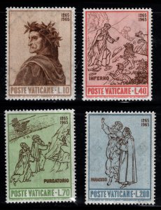 VATICAN Scott 410-413 MNH** Dante Set