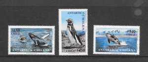 CHILE #1340-2 MARINE LIFE MNH