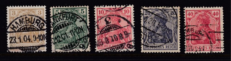 GERMANY- #66-124 - Germania Series - 5 Different - SCV $5.90