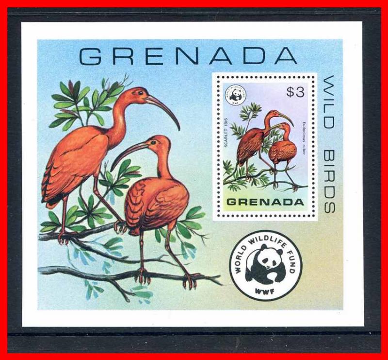 Grenada 1978 #856, $3 Bird Souvenir Sheet of 1  --  MNH