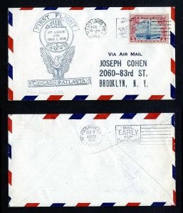 # C11 CAM # 30 First Flight cover St. Louis, MO to Nashville, TN - 12-1-1928