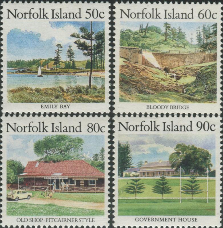 Norfolk Island 1987 SG413-416 Scenes MNH