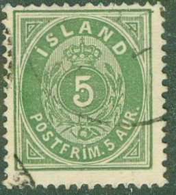 ICELAND 16 USED RL 4018 CV $14.00 BIN $5.50