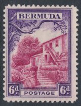 Bermuda  SG 104a SC# 112a MVLH Claret & Dull Violet see details and scans