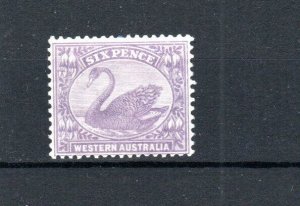 Australia - Western Australia 1906 6d Black Swan SG 115 MVLH