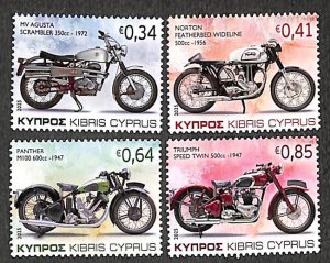 Cyprus 2025, Motorcycles 4v, MNH