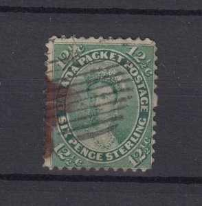 British Canada QV 1859 12 1/2c Green SG40 BP7242