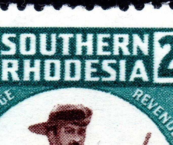 1943 Southern Rhodesia Sg61var with 8 Flaws Flaws Unmounted Mint