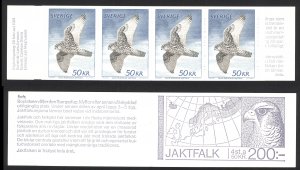 Sweden Sc# 1351a MNH Booklet 1981 50k Gyrfalcon