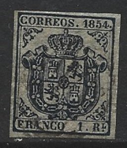 COLLECTION LOT 12926 SPAIN #27 1854 CV+$350