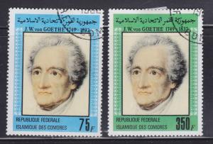 Comoro Islands 549-550 Johannes von Goethe 1982
