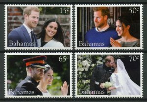 Bahamas Royalty Stamps 2018 MNH Prince Harry & Meghan Royal Wedding 4v Set