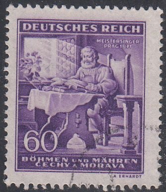 bohemia-moravia  scott no 85  used