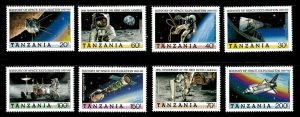 Tanzania 1989 - Apollo 11 Moon Landing, 20 Years - Set of 8v - 498-505 - MNH